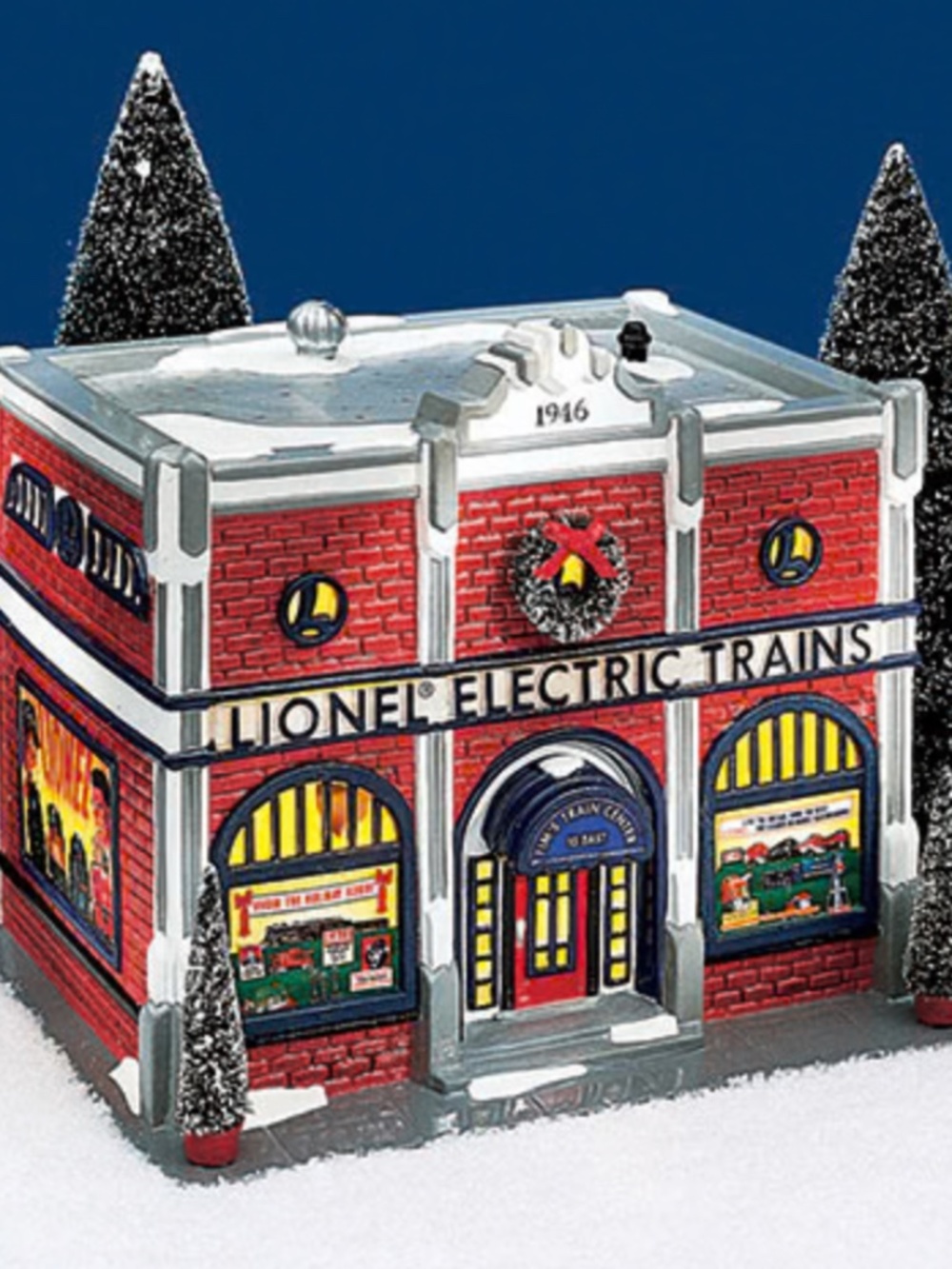 Department 56 - Snow Village - Lionel Electric Train Shop